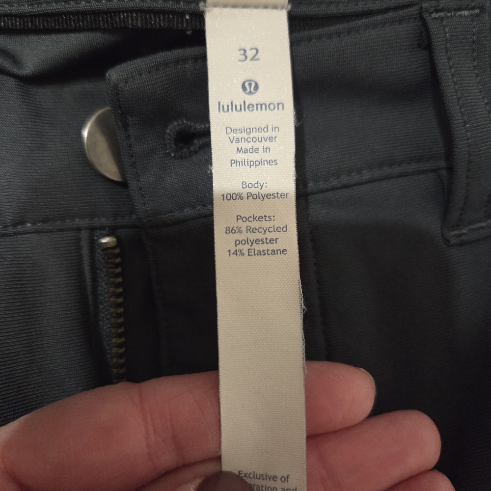 Lululemon Mens Dark Gray Golf Pants